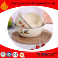 3 Size Enamel Mixing Bowl/Sunboat Food Bowl